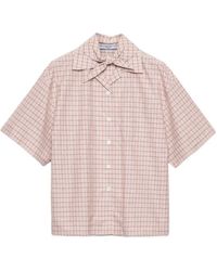 Prada - Madras Fabric Bowling Shirt - Lyst