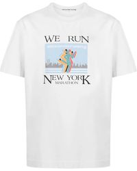 Alexander Wang - Marathon T-Shirt Mit Grafischem Print - Lyst