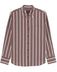 Rag & Bone - Camicia A Righe Con Applicazione - Lyst