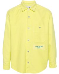 Stone Island - Logo-Embroidered Shirt - Lyst