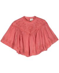 Isabel Marant - Elodia Floral-embroidered Blouse - Lyst