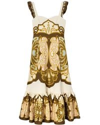 La DoubleJ - Gingerbread Jurk Met Ruches - Lyst