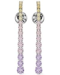 Swarovski - Matrix Crystal-Embellished Drop Earrings - Lyst