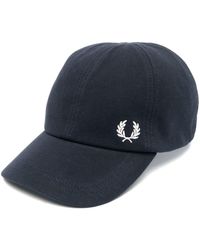 Fred Perry Crest-embroidered Cap - Blue