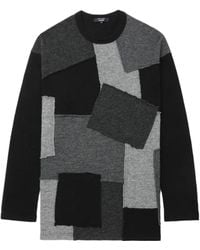 Comme des Garçons - Patchwork-Pullover mit Rundhalsausschnitt - Lyst