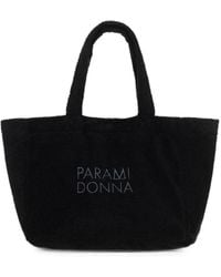 Paramidonna - Borsa Tote Lou Con Logo Ricamato - Lyst