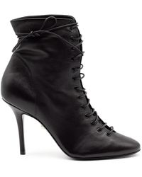 ALEVI - Lace-Up Leather Ankle Boots - Lyst