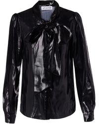 Self-Portrait - Bow-Detail Blouse - Lyst