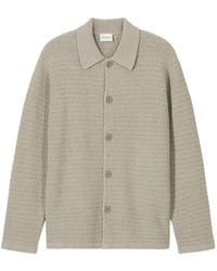 Closed - Waffle-Knit Button-Up Cardigan - Lyst