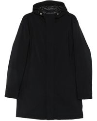 Herno - Cappotto Con Zip E Cappuccio - Lyst