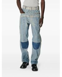 Marine Serre - Baggy Jeans Met Ceintuur - Lyst