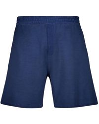 120% Lino - Elasticated-Waistband Shorts - Lyst