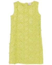 Marella - Floral-Embroidered Sleeveless Mini Dress - Lyst