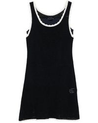 Juun.J - Crochet-Knit Scalloped-Trim Dress - Lyst