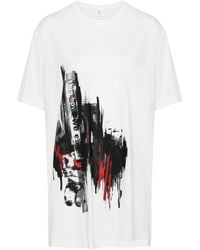 Y's Yohji Yamamoto - Graphic Print T-Shirt - Lyst