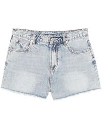 WRSTBHVR - Short Frangé Medina À Patch Logo - Lyst