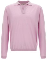 LARMERI STUDIO - Touch V-Neck Polo Shirt - Lyst