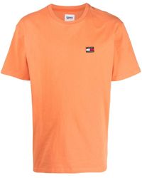 Tommy Hilfiger - Logo-patch Cotton T-shirt - Lyst