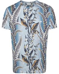 Etro - T-Shirt Mit Botanischem Print - Lyst