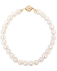 Alessandra Rich - Logo-Engraved Necklace - Lyst