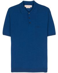 Marni - Logo-Embroidered Polo Shirt - Lyst
