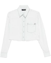 Patrizia Pepe - Buttoned Cropped Shirt - Lyst