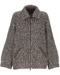 D.exterior - Sequin-Embellished Boucle Jacket - Lyst