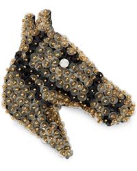 Bode - Spilla Con Testa Di Cavallo E Paillettes - Lyst