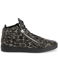 Giuseppe Zanotti - Kriss Leopard-print Hi-top Sneakers - Lyst