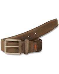 Santoni - Suede Buckle Belt - Lyst
