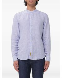 B.D. Baggies - Striped Band-Collar Shirt - Lyst