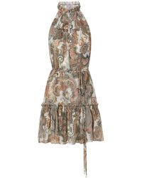 Veronica Beard - Dria Paisley-pattern Midi Dress - Lyst