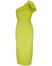 Roland Mouret - One-Shoulder Midi Dress - Lyst