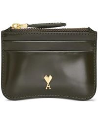 Ami Paris - Leather Cardholder - Lyst