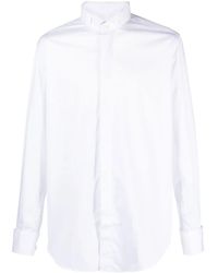 Xacus - Camisa Con Cuello De Pico - Lyst