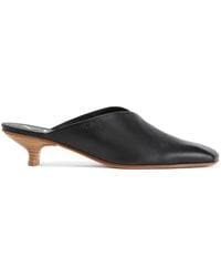 Giuseppe Zanotti - Square-Toe Leather Mules - Lyst