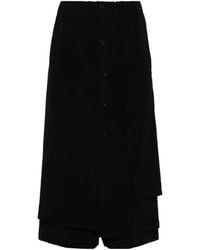 Yohji Yamamoto - Pantalon ample à coupe courte - Lyst