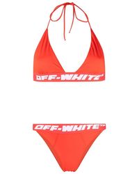Off-White c/o Virgil Abloh - Logo-tape Bikini Set - Lyst