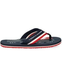 Tommy Hilfiger - Logo-Print Flip-Flops - Lyst