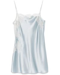 Carine Gilson - Short Silk Slip Dress - Lyst