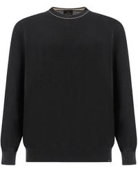 Paul & Shark - Crew-Neck Cotton Sweater - Lyst