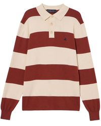 Brooks Brothers - Striped Cotton-Cashmere Rugby Knit Polo - Lyst