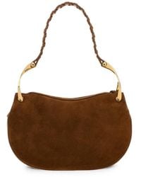 McQueen - Wishbone Suede Shoulder Bag - Lyst