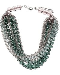 Emporio Armani - Multi-Strand Beaded Necklace - Lyst