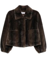 Betta Corradi - Faux-Fur Spread-Collar Jacket - Lyst