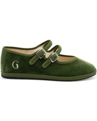 Gondolina - Sofia Mary Jane Double-Lace Ballet Flats - Lyst