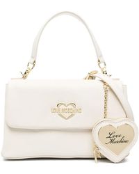Love Moschino - Logo-Lettering Faux Leather Tote Bag - Lyst