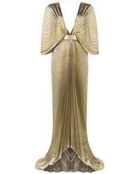 Roberto Cavalli - V-Neck Maxi Dress - Lyst
