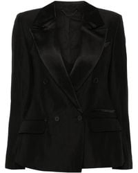 AllSaints - Eve Double-Breasted Blazer - Lyst