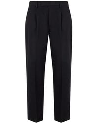 ZEGNA - Pleated Pressed-Crease Trousers - Lyst